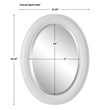 Bowery Hill Coastal Polystyrene Plastic and MDF Mirror in White