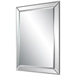 Bowery Hill Contemporary Glass and PS Moulding Mirror in Silver