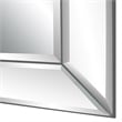 Bowery Hill Contemporary Glass and PS Moulding Mirror in Silver