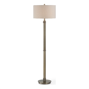 Bowery Hill 64&quotH x 17&quotW x 17&quotD Metal Table Lamp in Antique Brass