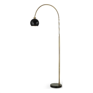 Bowery Hill 72&quotH x 28&quotW x 10.75&quotD Metal Floor Lamp in Multi-Color