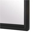 Bowery Hill Contemporary MDF and Iron Metal Mirror in Matte Black