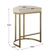 Bowery Hill Accent Engineered Wood Counter Stool in Antique Brass
