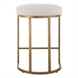 Bowery Hill Accent Engineered Wood Counter Stool in Antique Brass