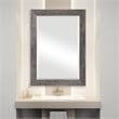 Bowery Hill Contemporary PS Moulding Plastic and MDF Mirror in Silver