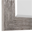 Bowery Hill Contemporary PS Moulding Plastic and MDF Mirror in Silver