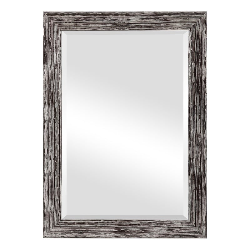 Bowery Hill Contemporary PS Moulding Plastic and MDF Mirror in Silver