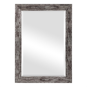 Bowery Hill Contemporary PS Moulding Plastic and MDF Mirror in Silver