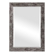 Bowery Hill Contemporary PS Moulding Plastic and MDF Mirror in Silver