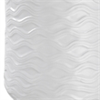 Bowery Hill 1-Light Coastal Ceramic Table Lamp in White/Brushed Nickel