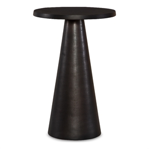 Bowery Hill 19.75&quotH x 12.75&quotW x 12.75&quotD Accent Aluminum Table in Bronze