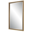 Bowery Hill Contemporary PS Moulding Plastic and MDF Mirror in Gold/Brown