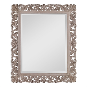 Bowery Hill 1&quot Bevel Vertically or Horizontally Coastal Wood Mirror in Natural