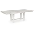 Bowery Hill Contemporary Wood Antique Dining Extension Table