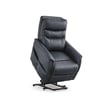 Bowery Hill Contemporary Faux Leather Blue Power Lift Recliner