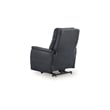 Bowery Hill Contemporary Faux Leather Blue Power Lift Recliner