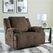 Bowery Hill Contemporary Polyester Top Tier Chocolate Recliner