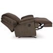 Bowery Hill Contemporary Polyester Top Tier Chocolate Recliner