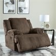 Bowery Hill Contemporary Polyester Top Tier Chocolate Recliner