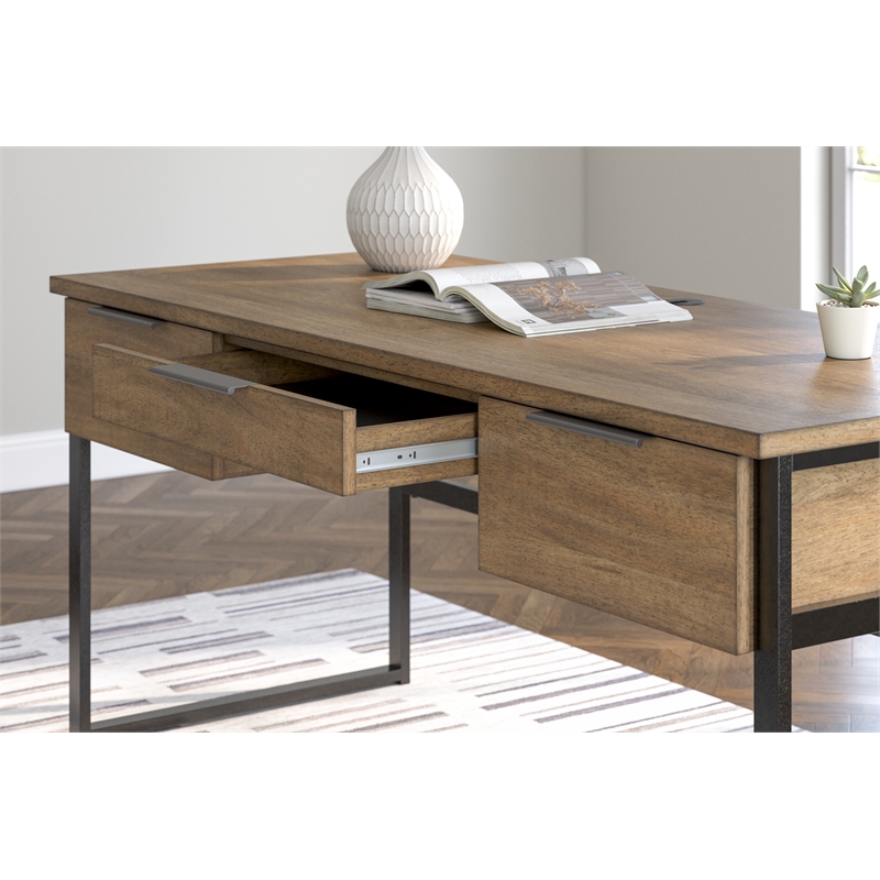 Bowery Hill Contemporary Wood Light Brown 67