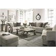 Bowery Hill Contemporary Fabric Oversized Accent Chair in Stone