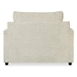 Bowery Hill Contemporary Fabric Oversized Accent Chair in Stone