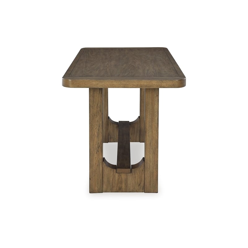 Bowery Hill Contemporary Brown Wood Counter Height Dining Table
