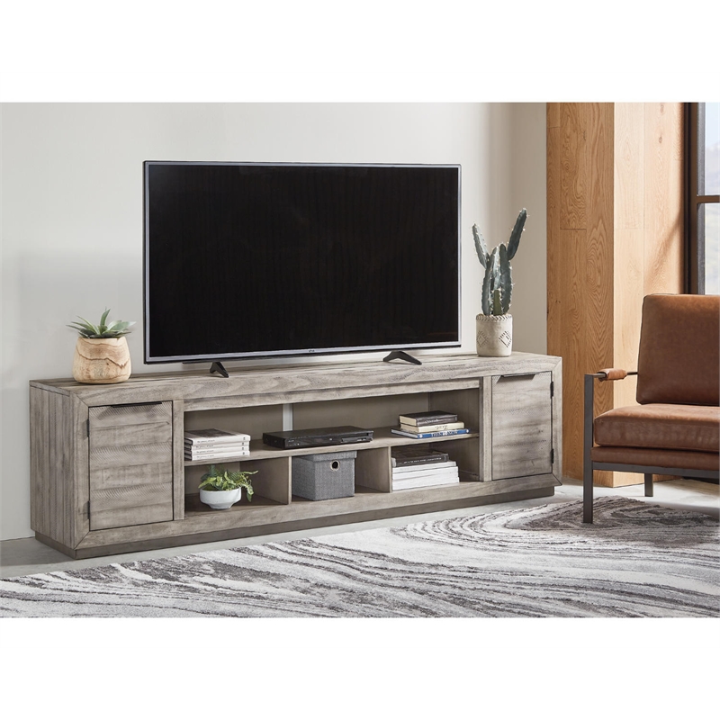 Bowery Hill Farmhouse Wood TV Stand for TVs up to 105