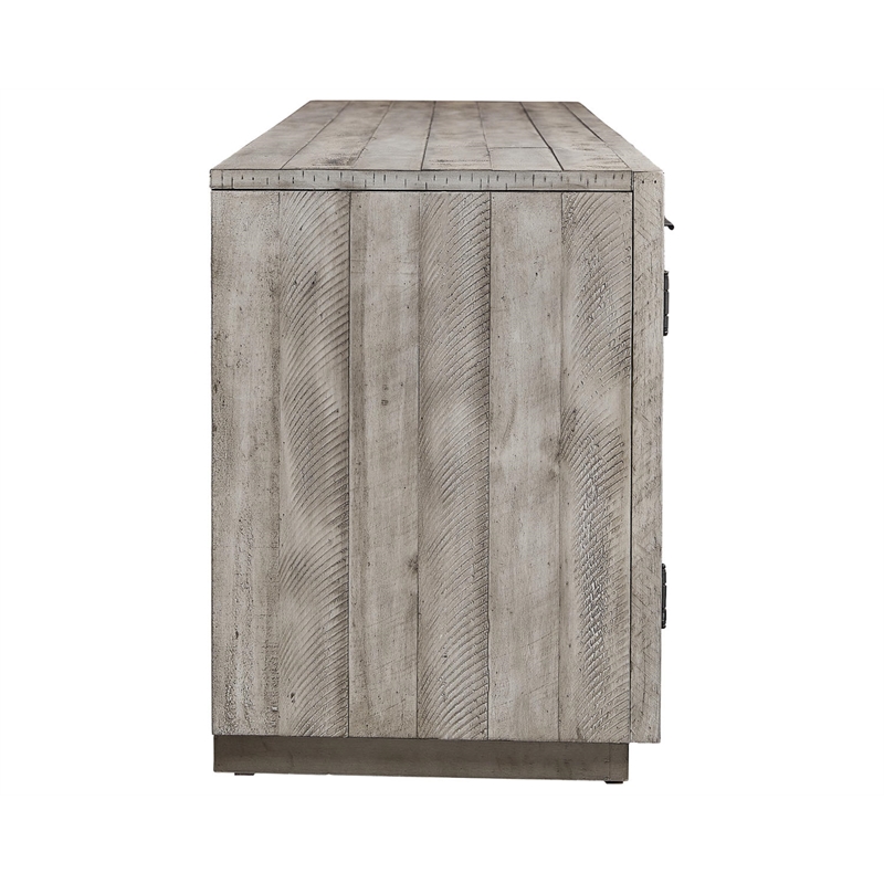 Bowery Hill Farmhouse Wood TV Stand for TVs up to 105