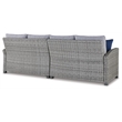 Bowery Hill Coastal Light Gray Wicker / Rattan Outdoor Loveseats (Set of 2)