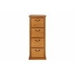 Bowery Hill Transitional 4 Drawer Wood Filing Cabinet in Natural