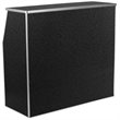 Bowery Hill Contemporary Foldable Home Bar in Black Marble Finish
