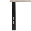 Bowery Hill Contemporary Tufted Full Panel Headboard in Beige