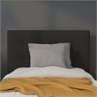 Bowery Hill Contemporary Twin Fabric Panel Headboard in Black