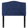 Bowery Hill Contemporary Tufted Twin Panel Headboard in Navy