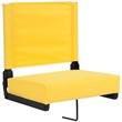 Bowery Hill Grandstand Comfort Seat in Aluminum Frame - Yellow