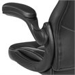 Bowery Hill Ergonomic Faux Leather Racing Gaming Chair in Black