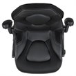 Bowery Hill Ergonomic Faux Leather Racing Gaming Chair in Black