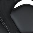 Bowery Hill Ergonomic Faux Leather Racing Gaming Chair in Black