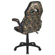 Bowery Hill Ergonomic Faux Leather Racing Gaming Chair in Camouflage