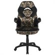 Bowery Hill Ergonomic Faux Leather Racing Gaming Chair in Camouflage