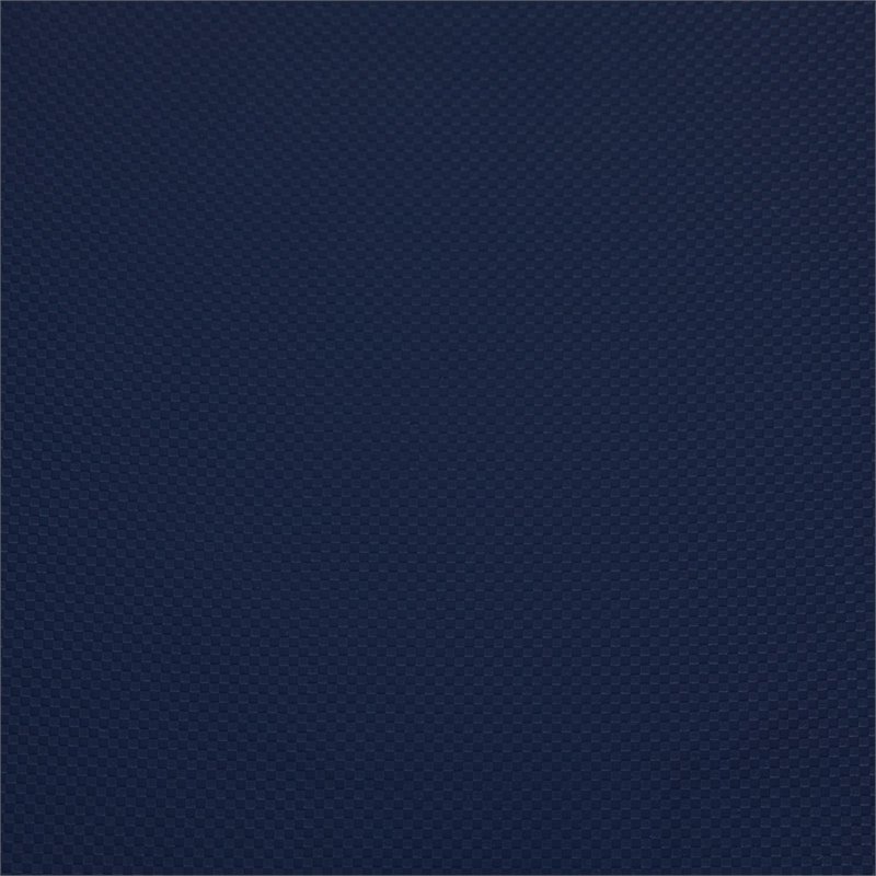 Bowery Hill Plastic Textured Stacking Chair in Navy and Gray