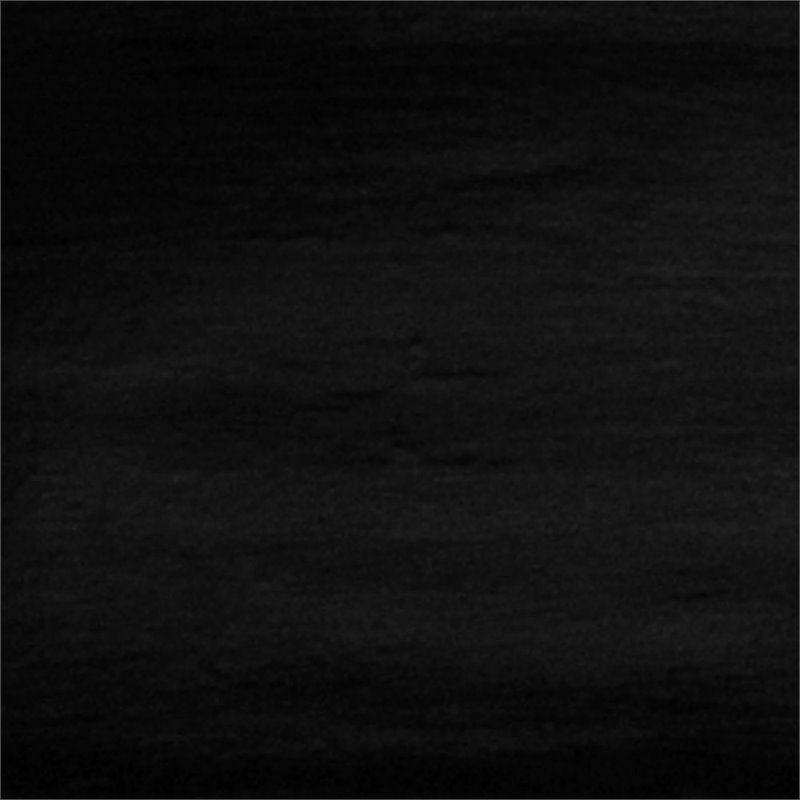 Bowery Hill Wooden Vinyl Seat Folding Chair in Black (Set of 2)