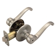 Bowery Hill Scroll Satin Nickel Brass Privacy Door Lever 8 Pack