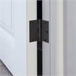 Bowery Hill Square Corner Door Hinge in Matte Black 3.5 Inch 10 Pack