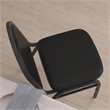 Bowery Hill Contemporary Vinyl Stacking Banquet Chair in Black