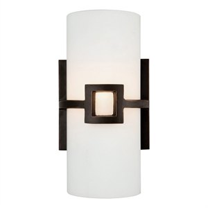 Bowery Hill Stainless Steel Wall Sconce in Oil Rubbed Bronze