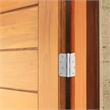 Bowery Hill Solid Steel Door Hinge in White 4 Inch 5/8 Inch 9 Pack