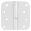 Bowery Hill Stainless Steel Door Hinge in Painted White 4 Inch 5/8 Inch 12 Pack