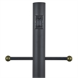 Bowery Hill Black Stainless Steel Lamp Post with Outlet and Photo Eye